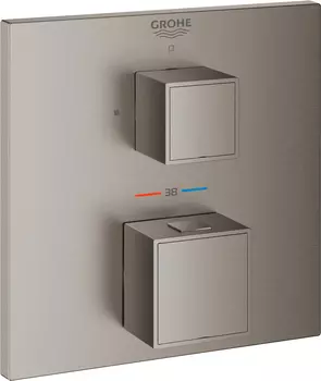 Термостат Grohe Grohtherm Cube 24153AL0 для душа, темный графит