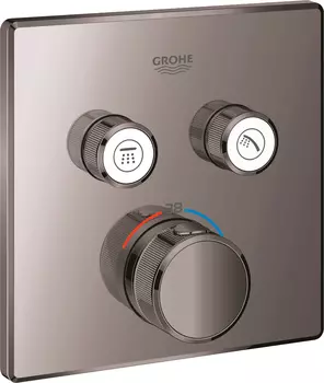 Термостат Grohe Grohtherm SmartControl 29124A00 для ванны с душем, темный графит
