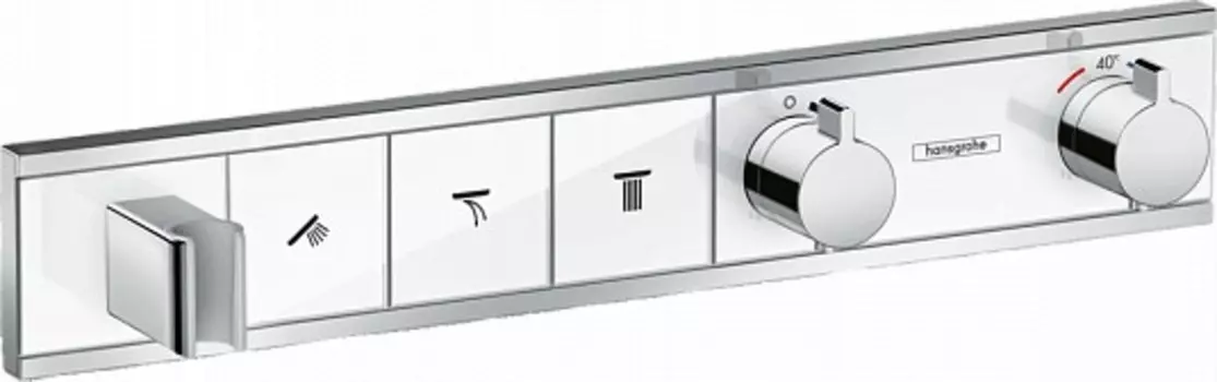 Термостат Hansgrohe RainSelect 15356400 для душа белый, хром