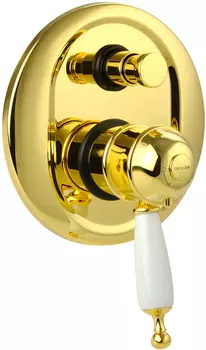 Термостат Migliore Oxford 19181 С ВНУТРЕННЕЙ ЧАСТЬЮ, для ванны с душем, золото