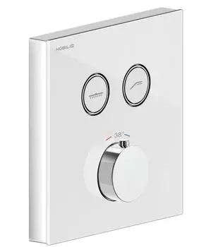 Термостат Nobili для душа (внешняя часть), белый/хром
