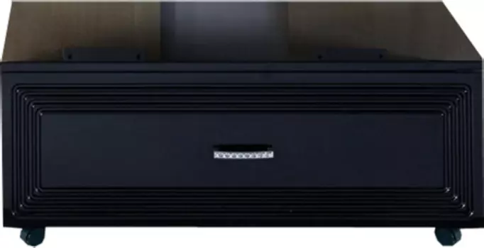 Тумба Misty Европа 90 подкатная черная эмаль