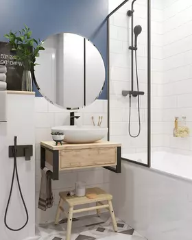 Тумба с раковиной 1Marka GRUNGE LOFT 60П 1в.я Дуб Вотан