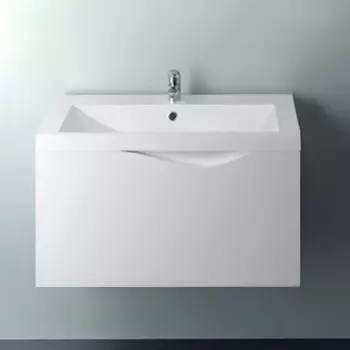 Тумба с раковиной 1MarKa Этюд 75П белый глянец