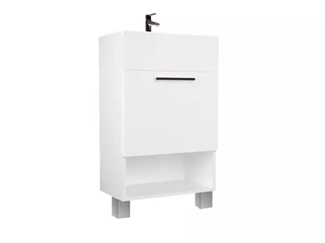 Тумба с раковиной 1Marka July 50Н 1д. Белый глянец