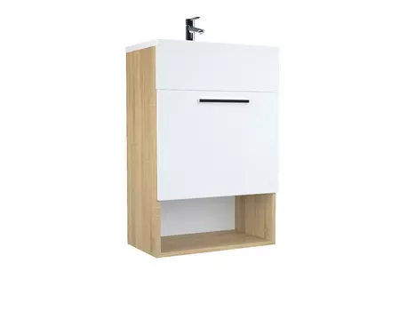 Тумба с раковиной 1Marka July 50П 1д. Дуб Сонома