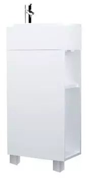 Тумба с раковиной 1Marka Laura 40Н 1д. Белый глянец L