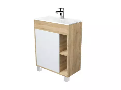 Тумба с раковиной 1Marka Lido 60Н 1д. Дуб Сонома