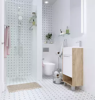 Тумба с раковиной 1MarKa Lira 40Н 1д. дуб сонома R У85923