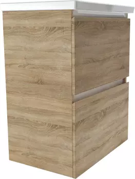 Тумба с раковиной 1MarKa New Aris 70П 2 ящика, дуб сонома