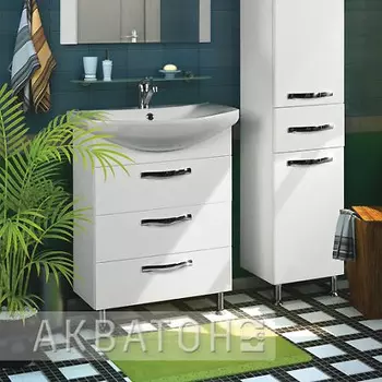 Тумба с раковиной Акватон Ария Н 65 белая