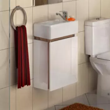 Тумба с раковиной Акватон Эклипс М светлый эбони R