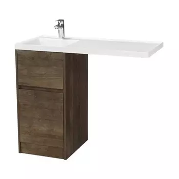 Тумба с раковиной Акватон Лондри 105 L без фасада, дуб кантри