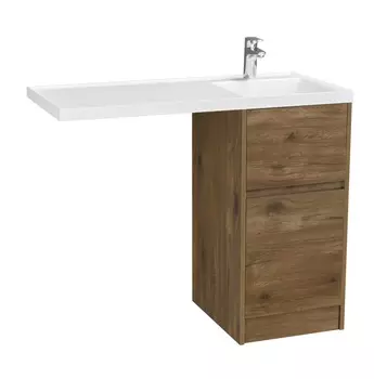 Тумба с раковиной Акватон Лондри 105 R без фасада, дуб рустикальный