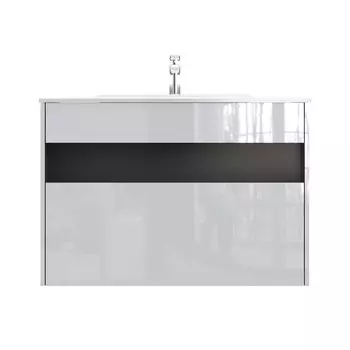 Тумба с раковиной Am.Pm Func 100 подвесная, 1 ящик, белый глянец