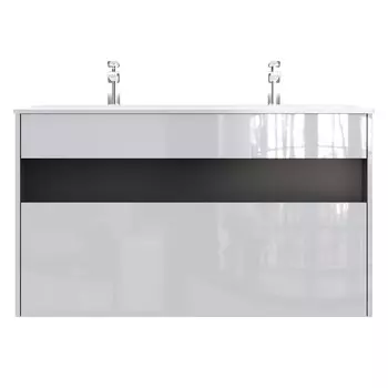 Тумба с раковиной Am.Pm Func 120 подвесная, 1 ящик, белый глянец