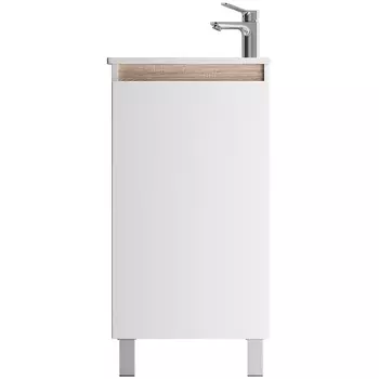 Тумба с раковиной Am.Pm X-Joy 45 напольная, 1 дверца, белый глянец