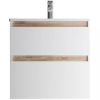 Тумба с раковиной Am.Pm X-Joy 65 подвесная, 2 ящика, белый глянец