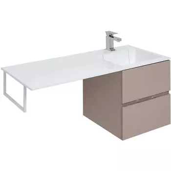 Тумба с раковиной Aquanet Алвита 120 R капучино