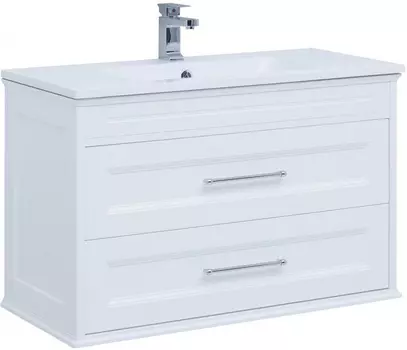 Тумба с раковиной Aquanet Бостон М 80 белый