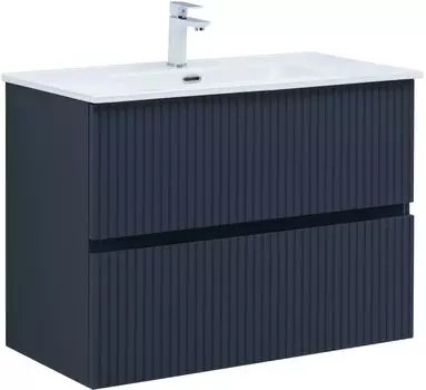 Тумба с раковиной Aquanet Джейн 90 подвесная, маренго