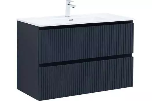 Тумба с раковиной Aquanet Джейн (Flat) 100 подвесная, маренго