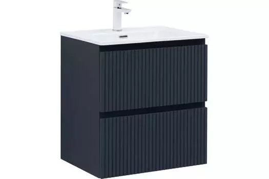 Тумба с раковиной Aquanet Джейн (Flat) 60 подвесная, маренго