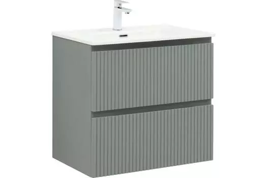 Тумба с раковиной Aquanet Джейн (Flat) 70 подвесная, мисти грин