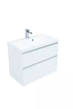 Тумба с раковиной Aquanet Гласс 80