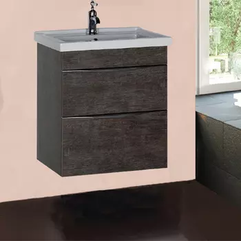 Тумба с раковиной Aquanet Эвора 60 дуб антик