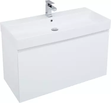 Тумба с раковиной Aquanet Йорк 100 белый