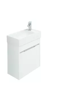 Тумба с раковиной Aquanet Лидс 50 белая