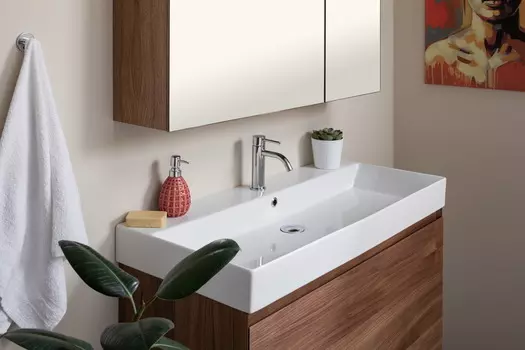 Тумба с раковиной Aquanet Нью-Йорк 70 орех