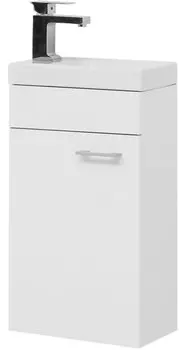 Тумба с раковиной Aquanet Нота 40 L белая