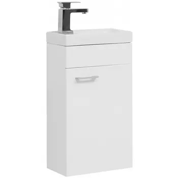 Тумба с раковиной Aquanet Нота 40 R белая