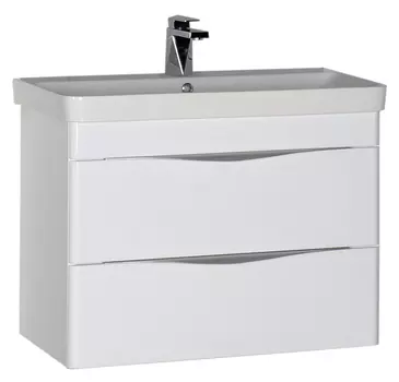 Тумба с раковиной Aquanet Орлеан 80 белая
