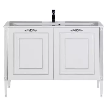 Тумба с раковиной Aquanet Паола 120 белая