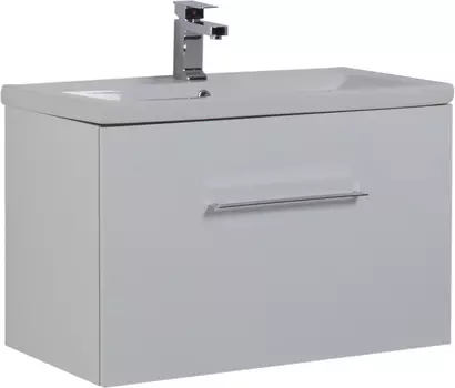 Тумба с раковиной Aquanet Порто 80 белая