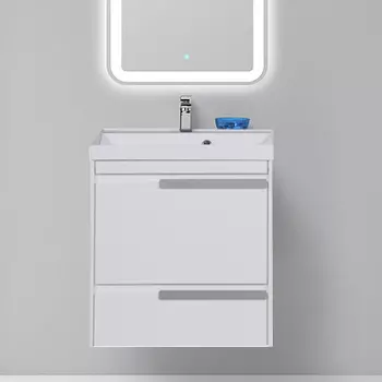 Тумба с раковиной Aquanet Тиволи 60 белая