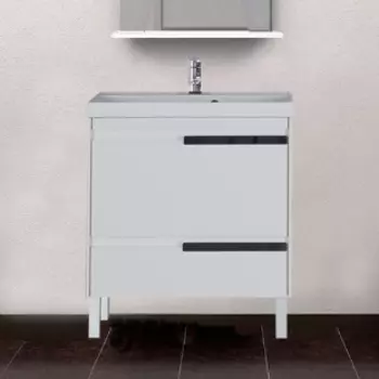 Тумба с раковиной Aquanet Тиволи 70 белая