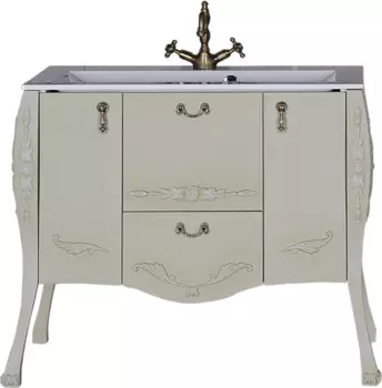 Тумба с раковиной Aquanet Виктория 120 олива