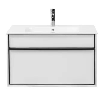 Тумба с раковиной Aquanika Mono 80 подвесная, белый