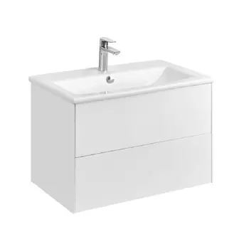 Тумба с раковиной Aquaton Сохо 75 белый глянец