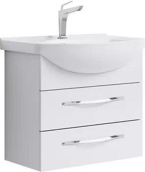 Тумба с раковиной Aqwella Allegro 65 подвесная 2 ящика