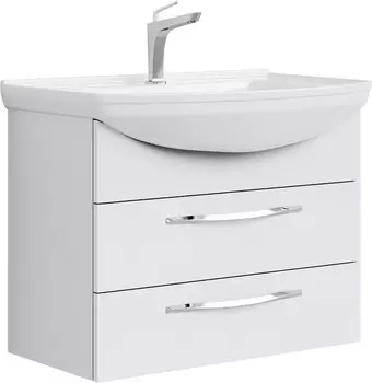 Тумба с раковиной Aqwella Allegro 75 подвесная