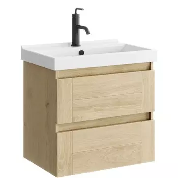 Тумба с раковиной Aqwella Astrid 60 подвесная, дуб давос