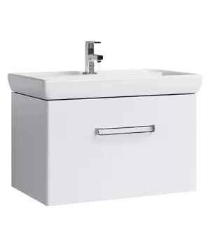 Тумба с раковиной Aqwella Neo 80 подвесная, белая