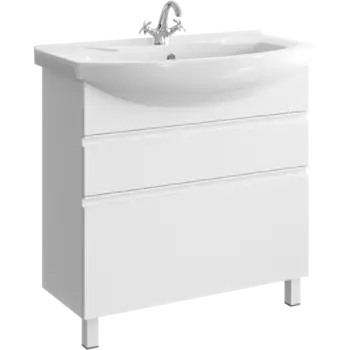 Тумба с раковиной Aqwella Rodos 88 напольная, белая