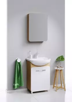 Тумба с раковиной Aqwella Vega 55 дуб сонома