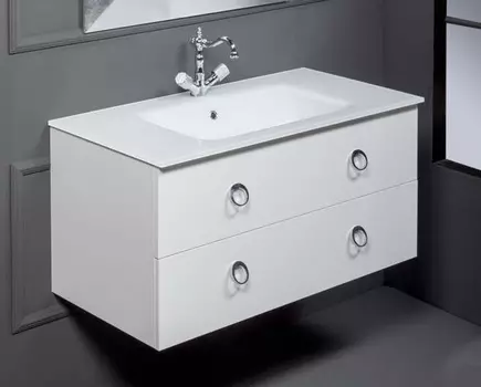 Тумба с раковиной Armadi Art NeoArt 100 белая